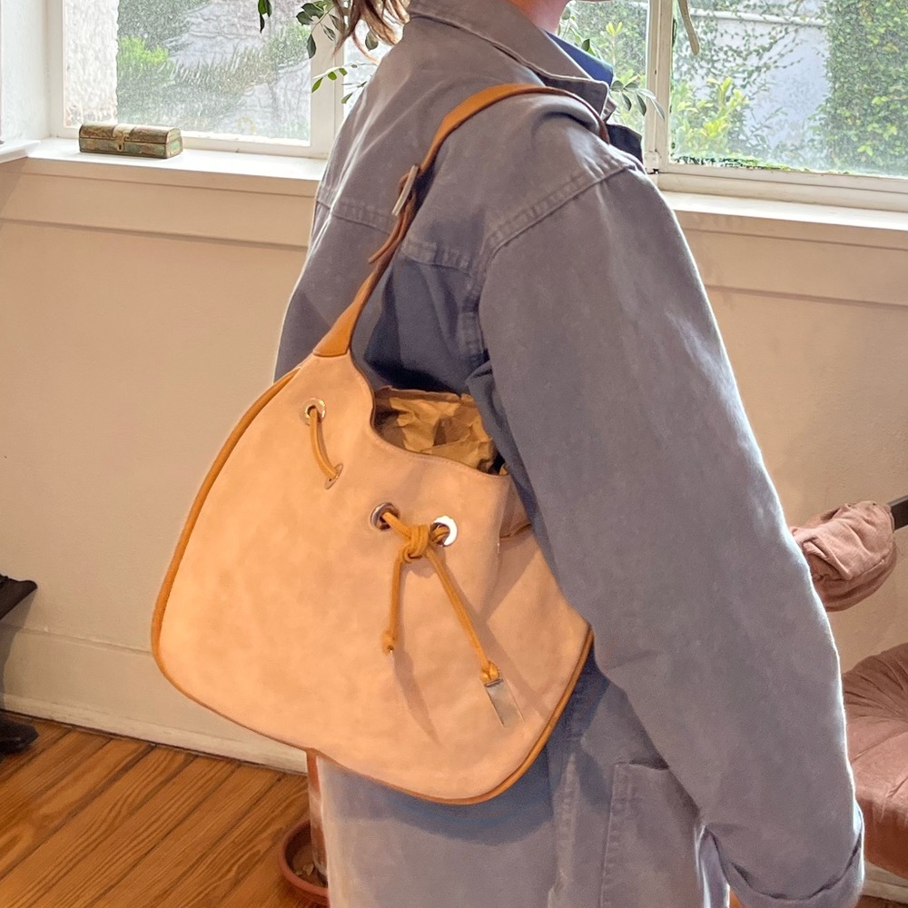 gucci vintage late 1990-00s drawstring hobo bag